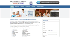 Desktop Screenshot of dandahvac.com